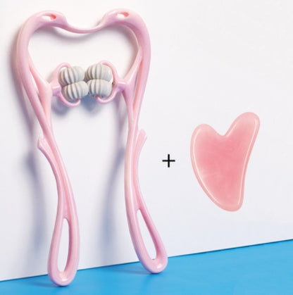 Multifunctional Manual Six-Wheel Neck Massager Handheld Roller Tool for Neck, Shoulders & Back Relief