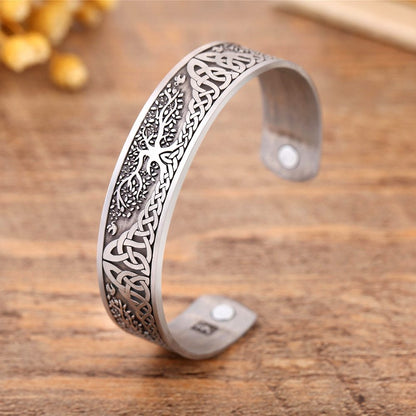 Men’s & Women’s Norse ‘Yggdrasil Tree of Life Cuff Bracelet (Unisex)