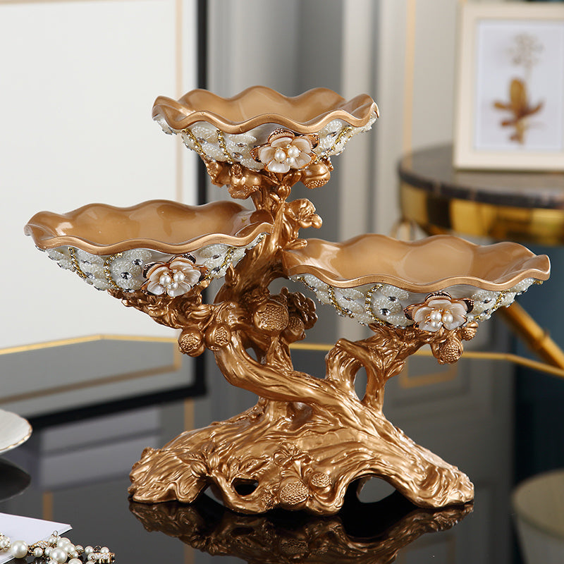 Creative Living Room Home Multi-Layer Candy Tray Light Luxury  Decoration Ornaments