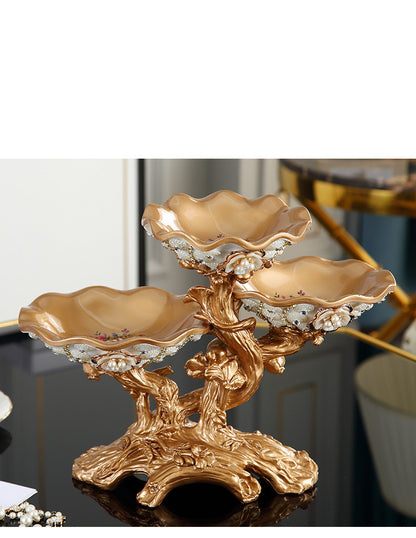 Creative Living Room Home Multi-Layer Candy Tray Light Luxury  Decoration Ornaments