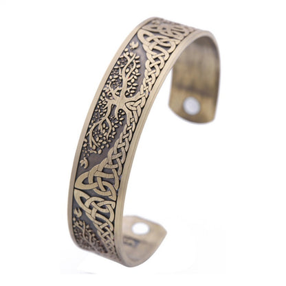 Men’s & Women’s Norse ‘Yggdrasil Tree of Life Cuff Bracelet (Unisex)