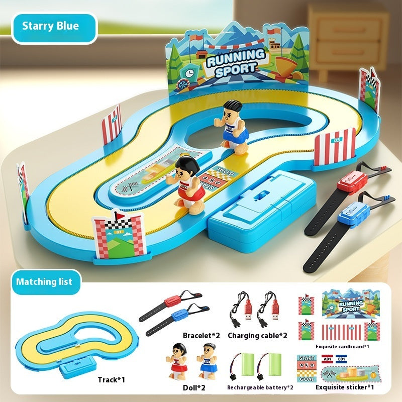 Electric Wireless Induction Track Race Game – Motion Sensor Body-Control Racing Toy for Kids & Families