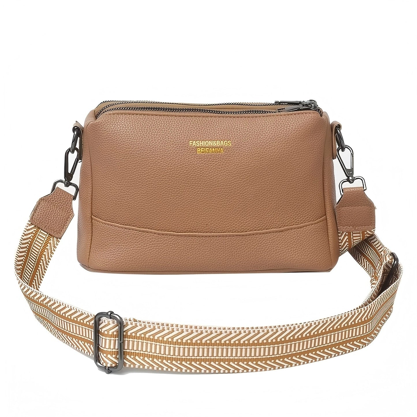 Fashionable Multi-functional PU Crossbody Bag Casual Shoulder Bag For Daily Commuting
