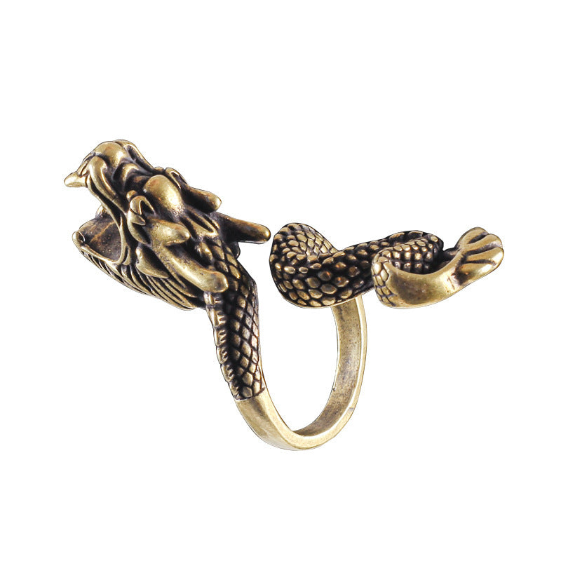 Dragon Grip Adjustable Ring Bold Gothic punk Style jewellery