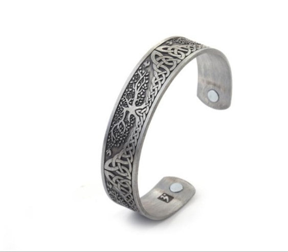 Men’s & Women’s Norse ‘Yggdrasil Tree of Life Cuff Bracelet (Unisex)