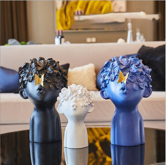 Flmass Home Decor Statues Sculptures Decoration Resin Figure Gift