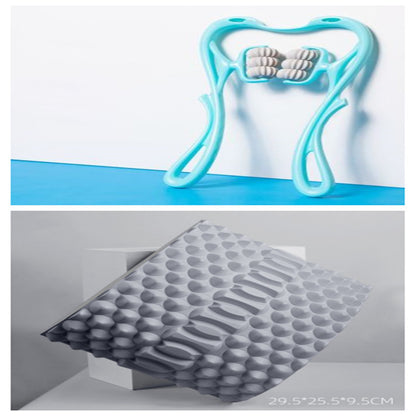 Multifunctional Manual Six-Wheel Neck Massager Handheld Roller Tool for Neck, Shoulders & Back Relief