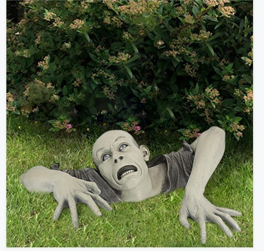 Resin Zombie Garden Statue Scary Outdoor Swamp Ornament for garden Décor