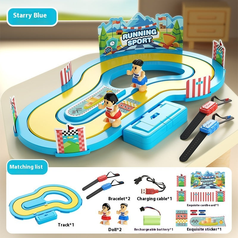 Electric Wireless Induction Track Race Game – Motion Sensor Body-Control Racing Toy for Kids & Families