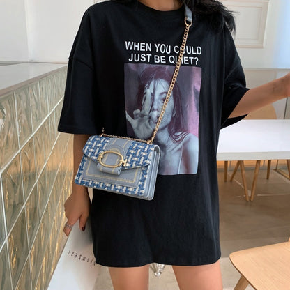 PU Crossbody Bag, Small Fragrance Style, Women's Shoulder Bag, Sense Of Luxury, Emotional Chain Small Bag