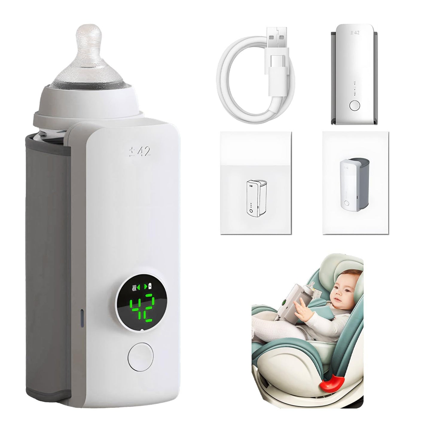Portable USB Baby Bottle Warmer