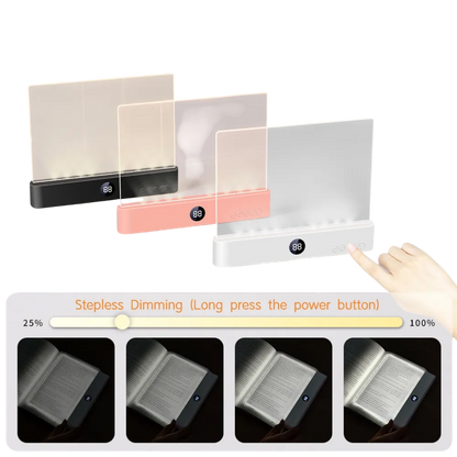 Read Comfortably Anytime – Rechargeable LED Book Light with Adjustable Brightness
