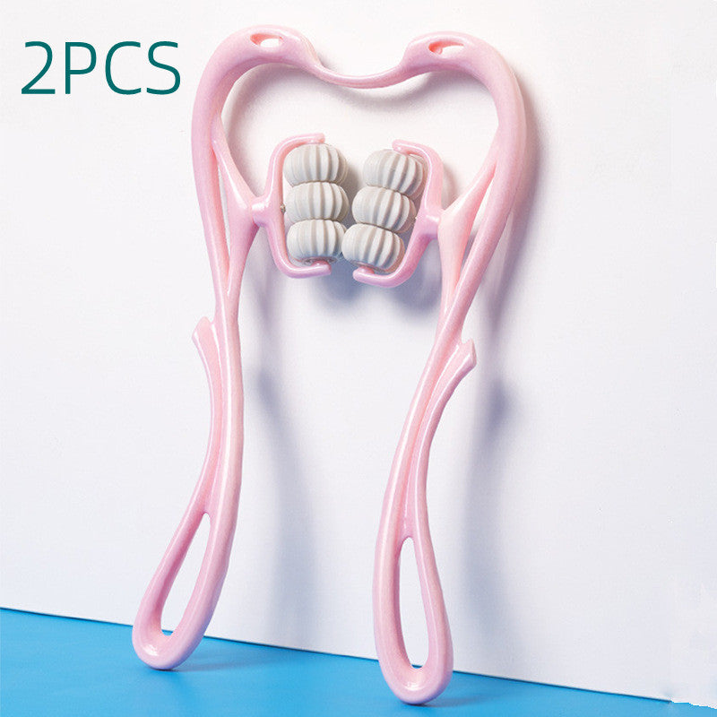 Multifunctional Manual Six-Wheel Neck Massager Handheld Roller Tool for Neck, Shoulders & Back Relief