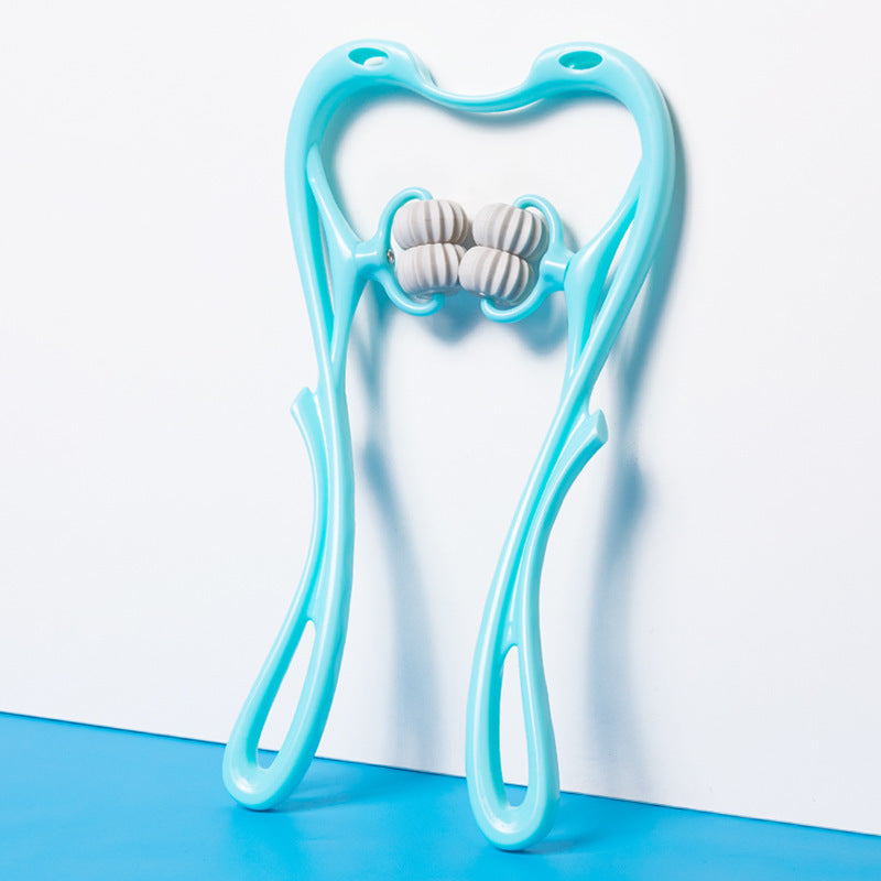 Multifunctional Manual Six-Wheel Neck Massager Handheld Roller Tool for Neck, Shoulders & Back Relief