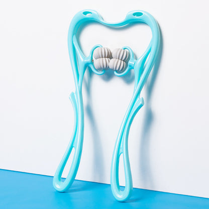 Multifunctional Manual Six-Wheel Neck Massager Handheld Roller Tool for Neck, Shoulders & Back Relief