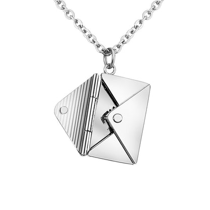Women’s Fashion Envelope Necklace – Lover Letter Pendant, Best Gift for Girlfriend
