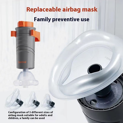 Automatic Anti-Suffocation Safety Mask for Kids & Elderly | Emergency Breathing Protection Device