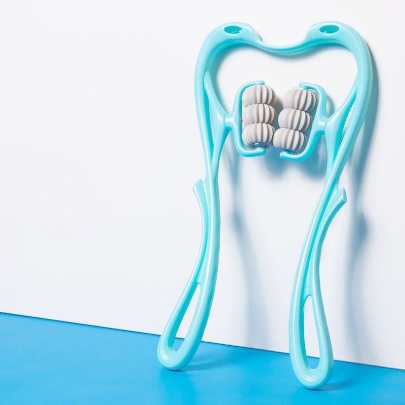 Multifunctional Manual Six-Wheel Neck Massager Handheld Roller Tool for Neck, Shoulders & Back Relief