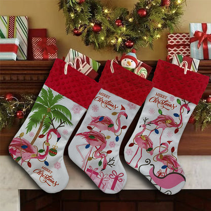 Flamingo Christmas Stockings Holiday Decoration Pendant