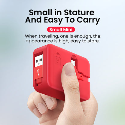 4-in-1 Retractable Charging Cable with Phone Stand – Macaron-Style USB Data Cable for iPhone, Type-C & Micro Devices | Fast-Charge Storage Box Design