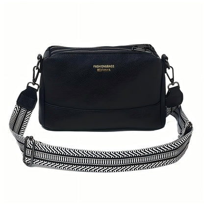 Fashionable Multi-functional PU Crossbody Bag Casual Shoulder Bag For Daily Commuting