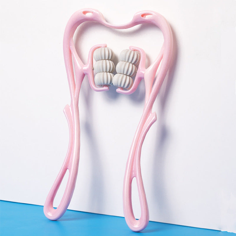 Multifunctional Manual Six-Wheel Neck Massager Handheld Roller Tool for Neck, Shoulders & Back Relief